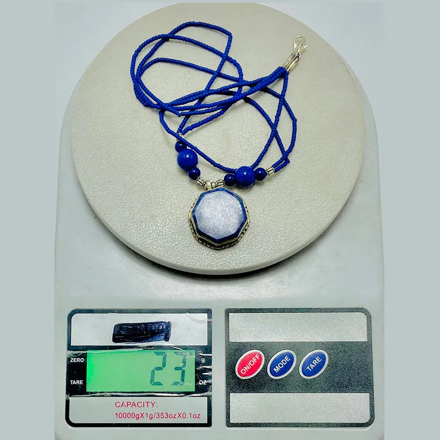 Genuine Royal Blue Lapis Lazuli Stones Necklace