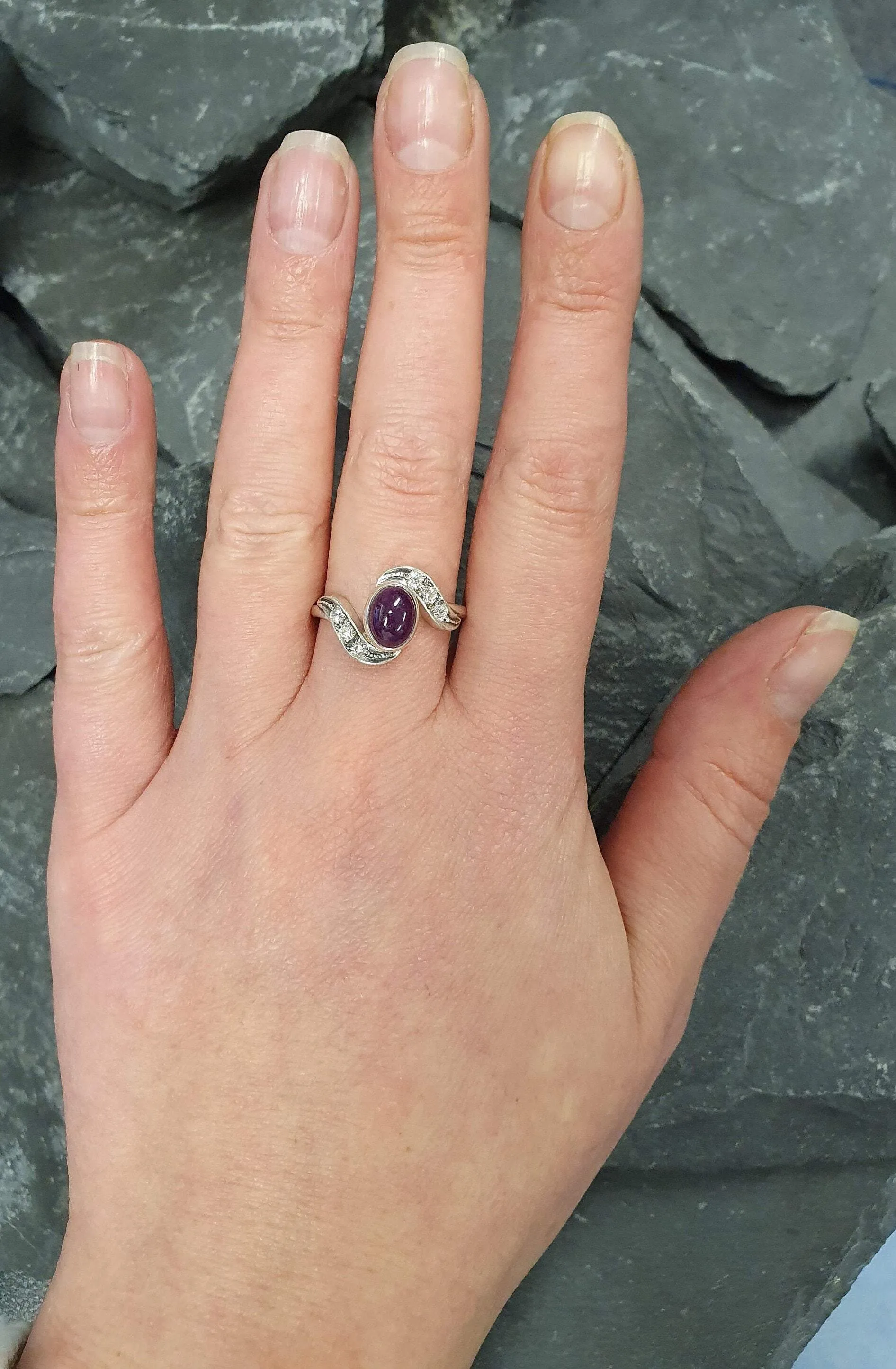 Genuine Ruby Ring - Classy Red Ring - Vintage Diamond Ring