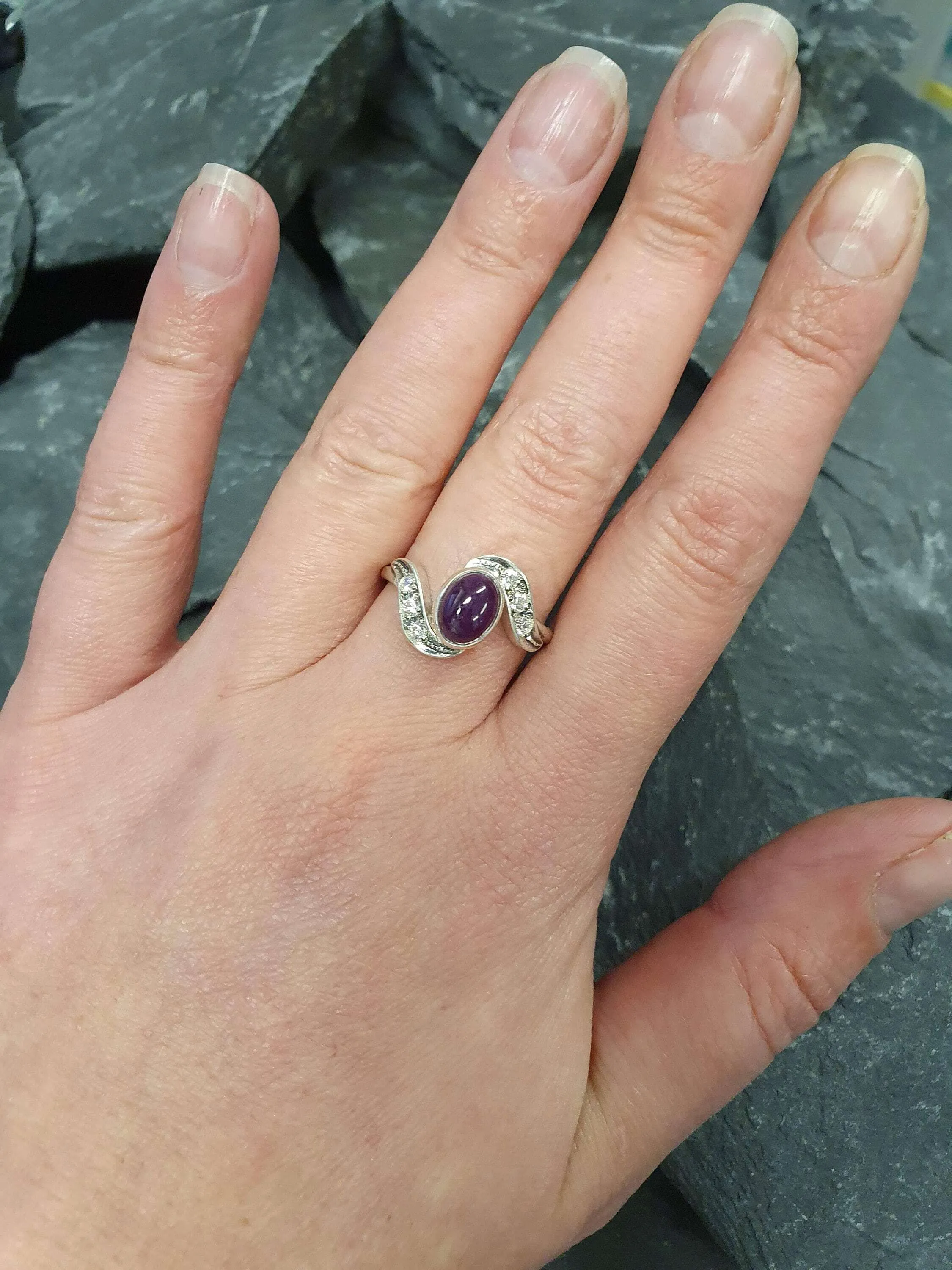 Genuine Ruby Ring - Classy Red Ring - Vintage Diamond Ring