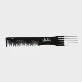 Glide Teasing Comb Black 5 Prong