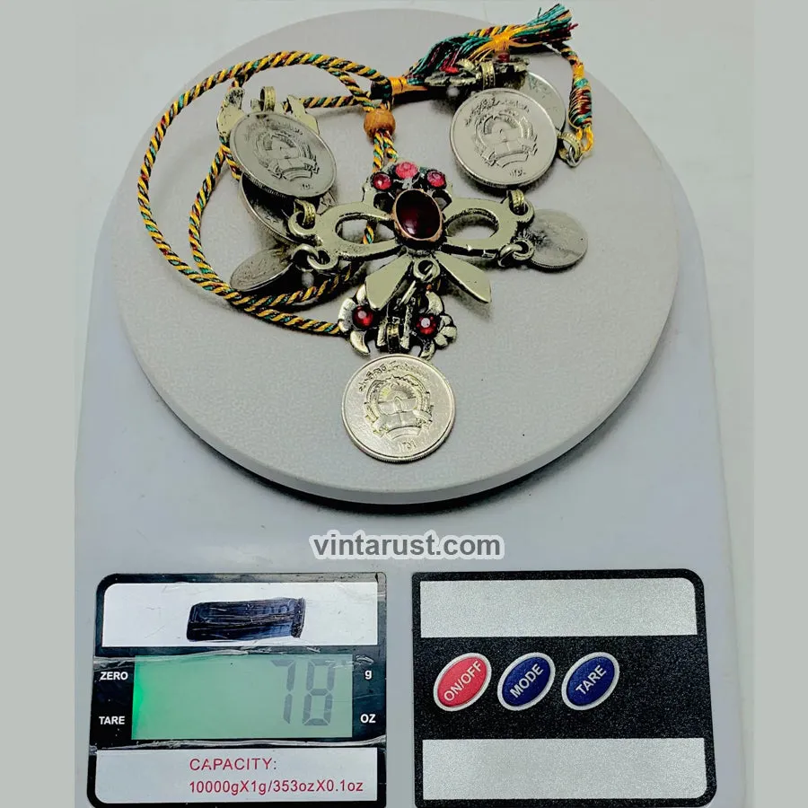 Handmade Tribal Coins Choker With Stones