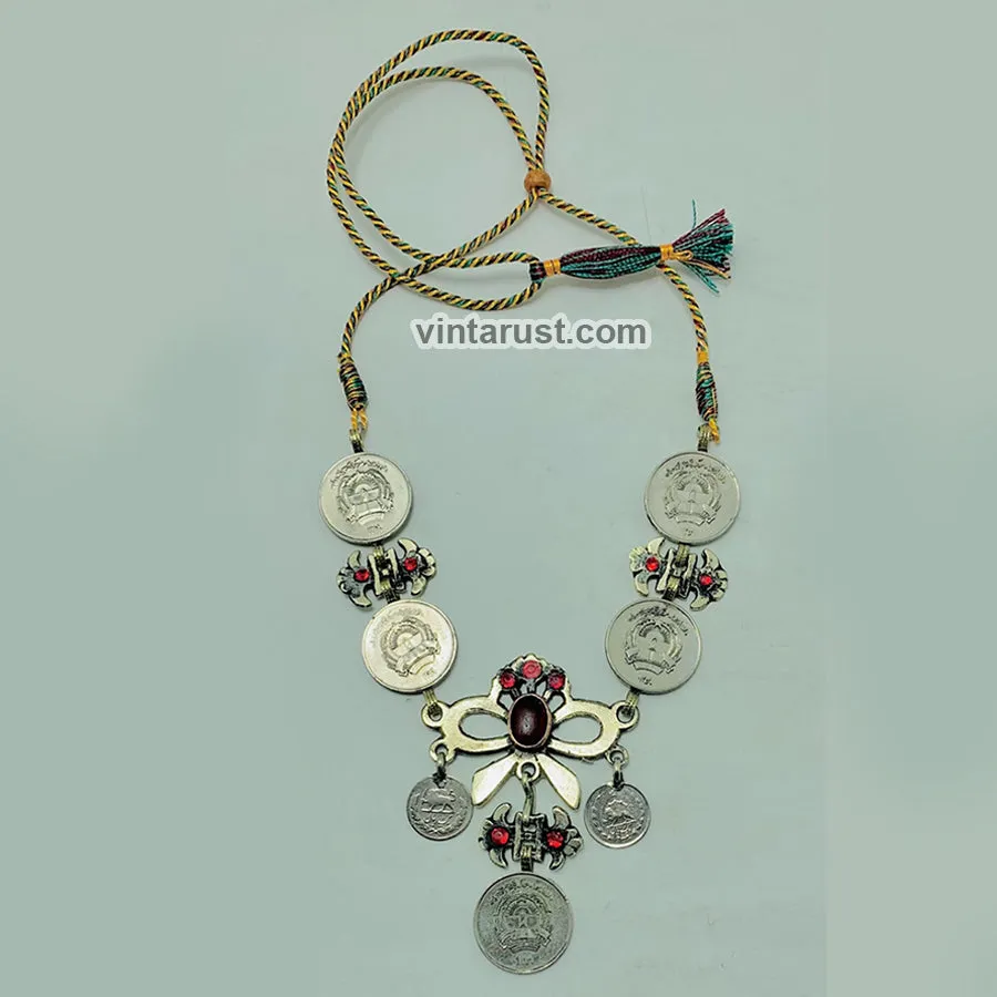 Handmade Tribal Coins Choker With Stones