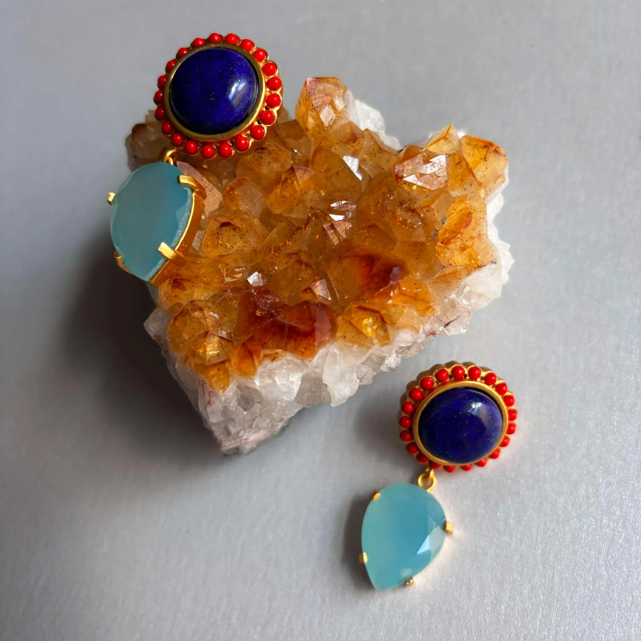 Harmonia Necklace With Colored Gemstones