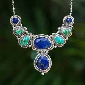 Lapis & Turquoise Collar Necklace