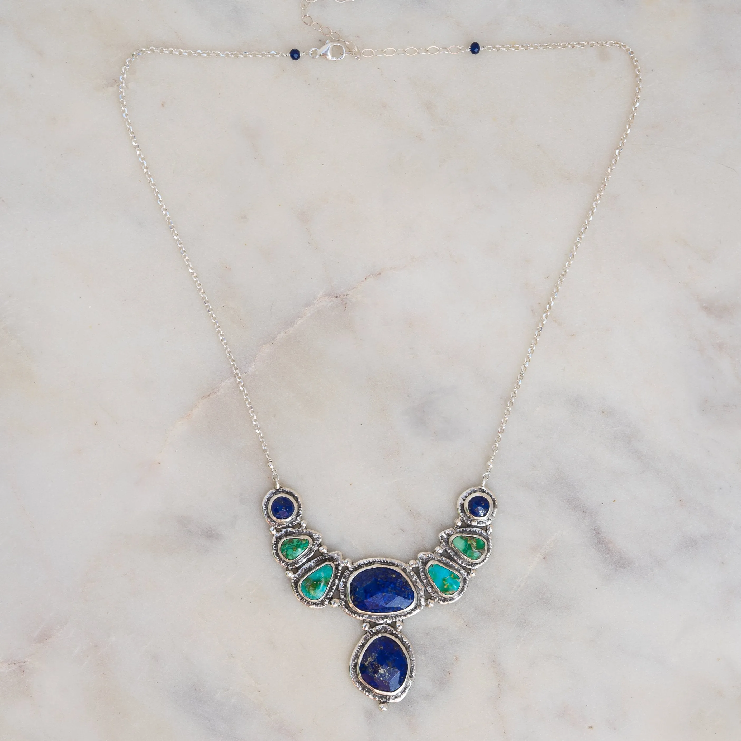 Lapis & Turquoise Collar Necklace