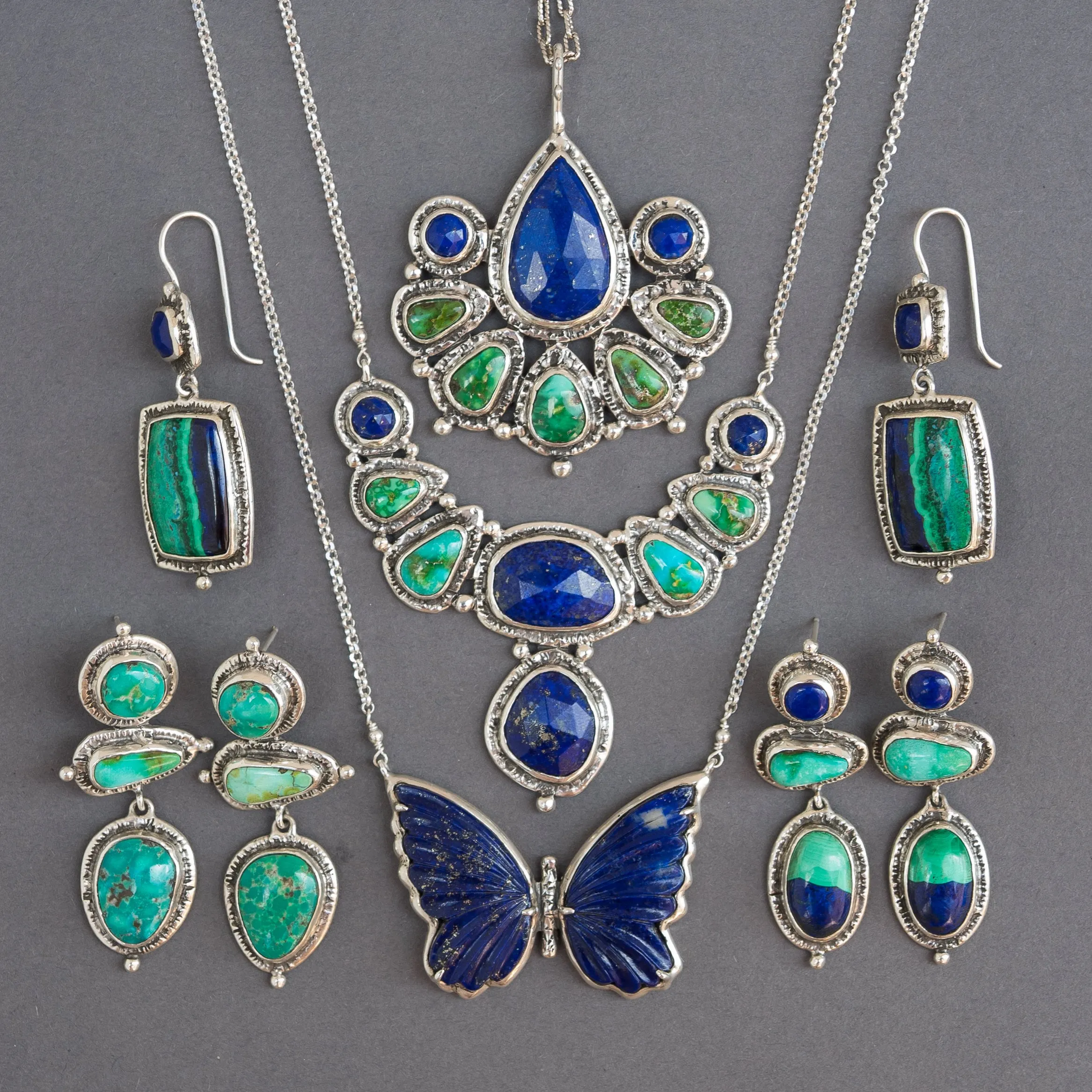 Lapis & Turquoise Collar Necklace