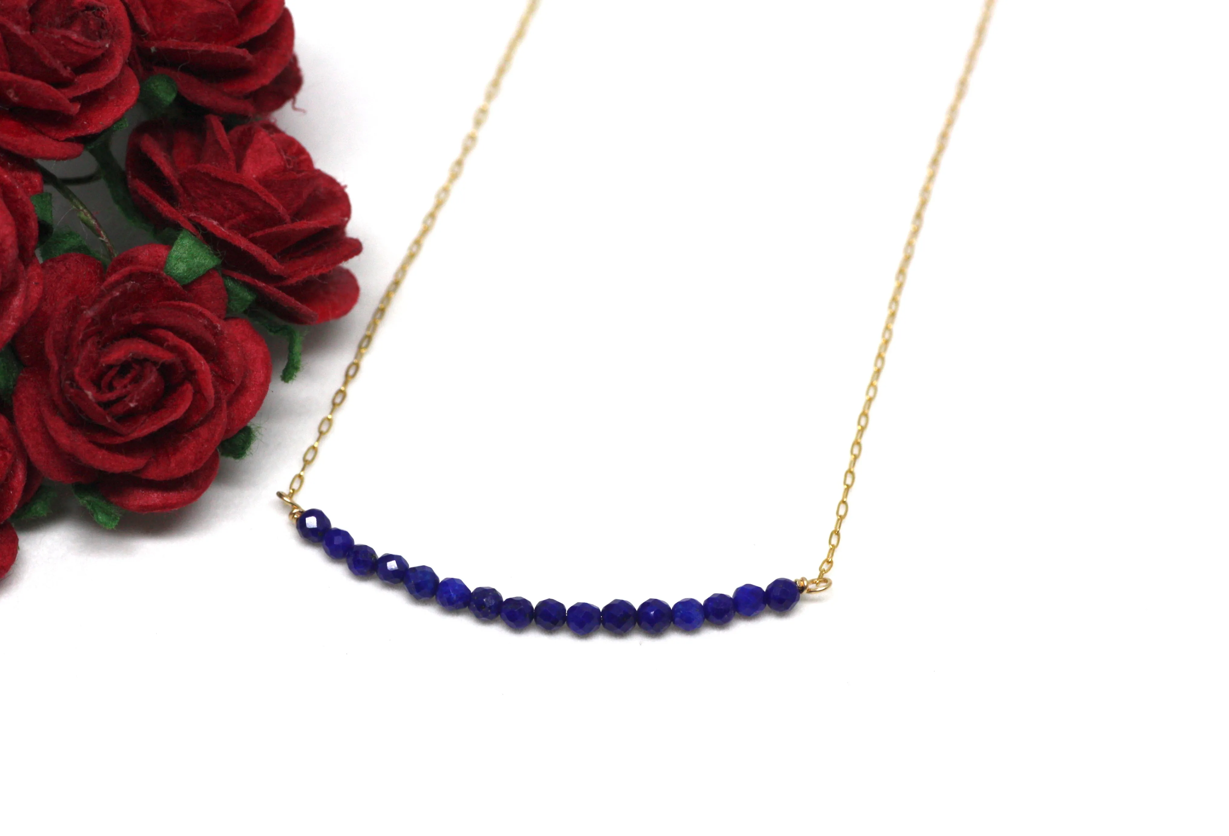 Lapis Lazuli Bar Necklace