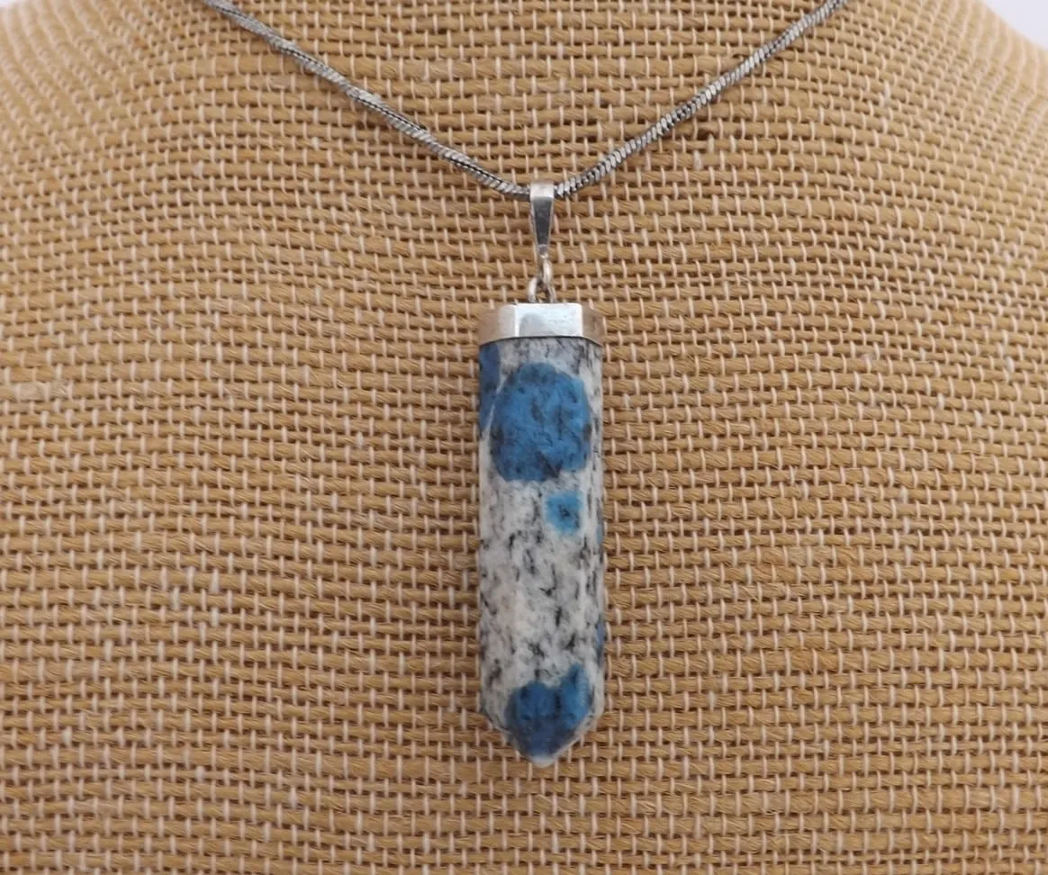 Lapis Lazuli? Gemstone & Sterling Silver Pendant Necklace