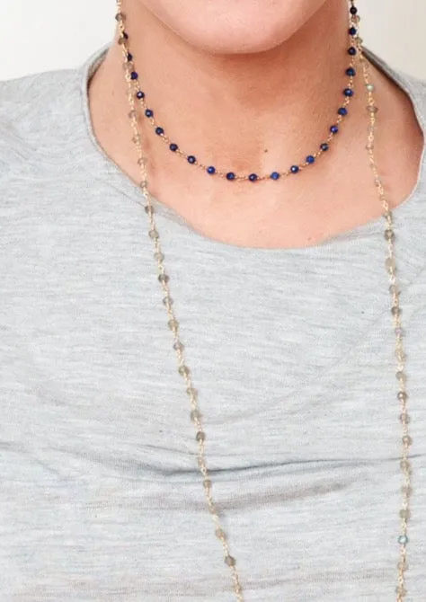 LAPIS WISDOM 24K Vermeil Necklace