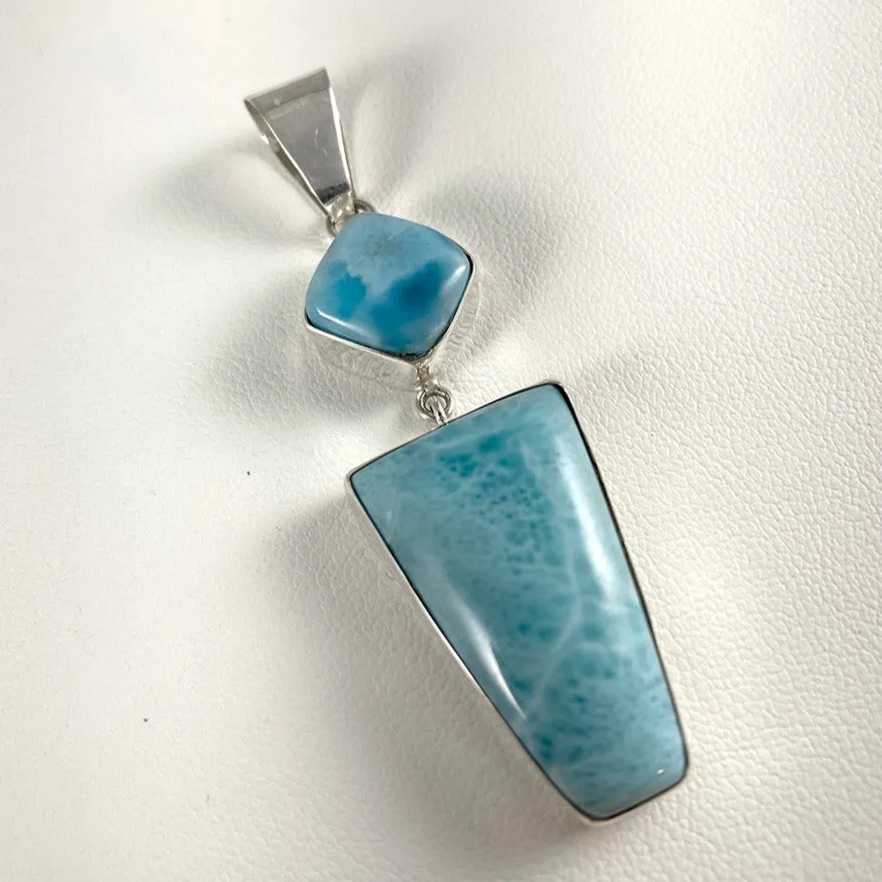 Larimar & Sterling Silver Pendant