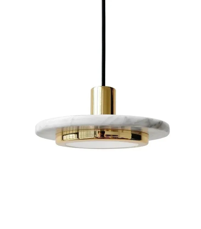 LED Modern Marble Disc Decorative Pendant Light