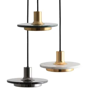 LED Modern Marble Disc Decorative Pendant Light