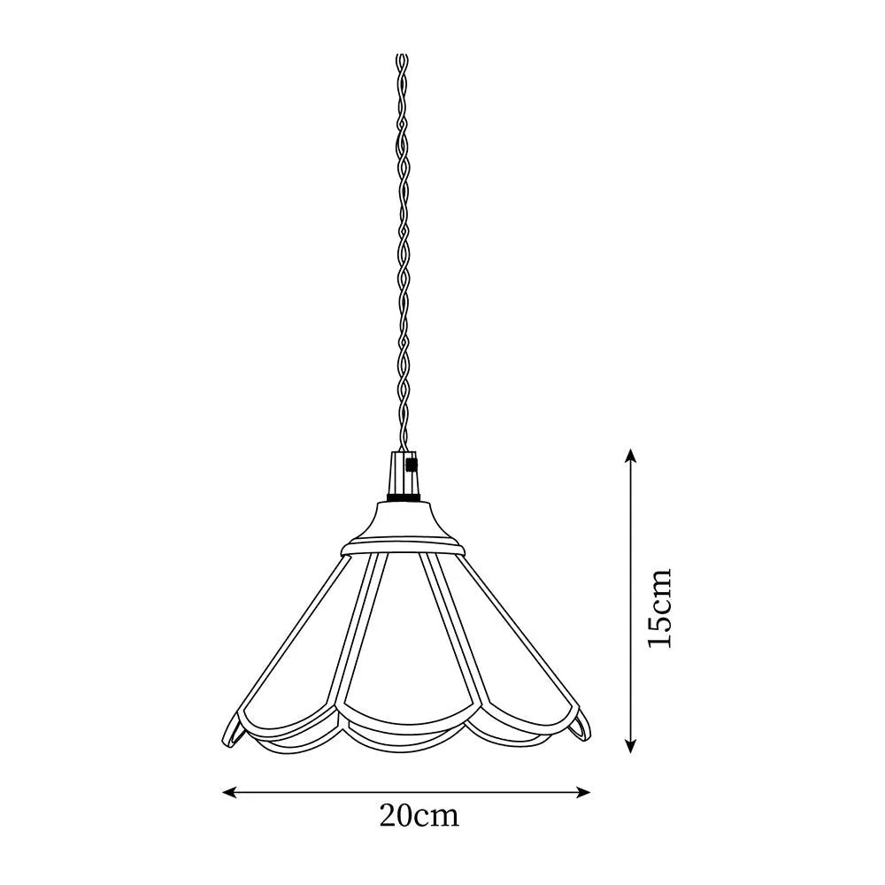 Leslie Pendant Lamp 7.8″- 5.9″