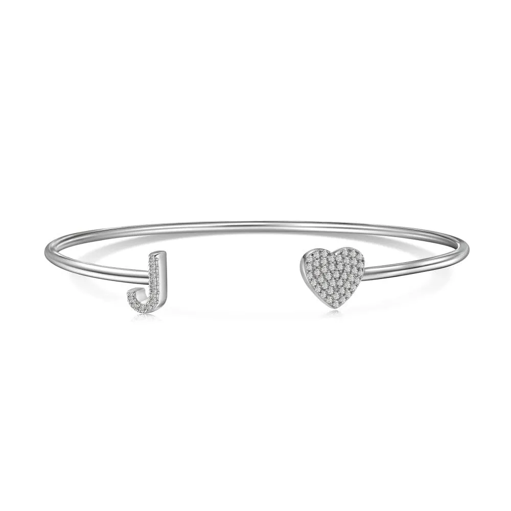 Letters with heart bracelet