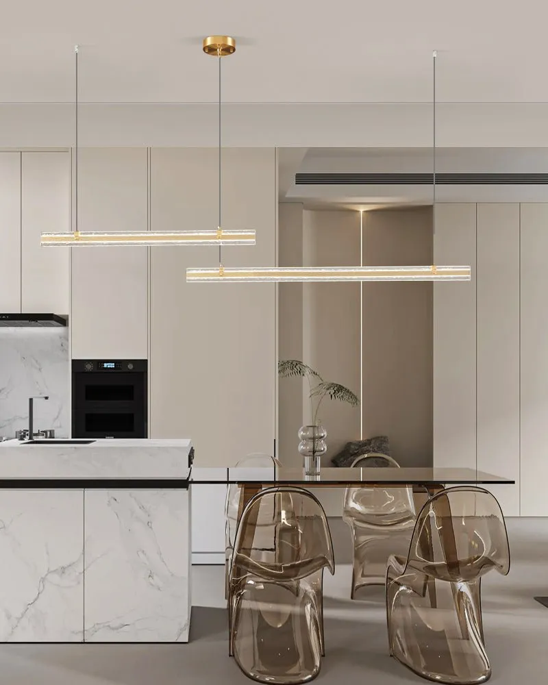 Linear Ribbon Island Pendant Light