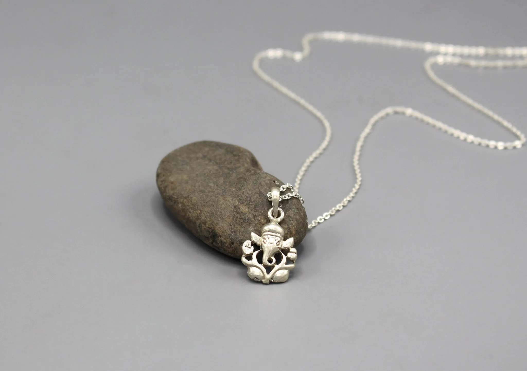 Lord Ganesha in a Frame Sterling Silver Pendant