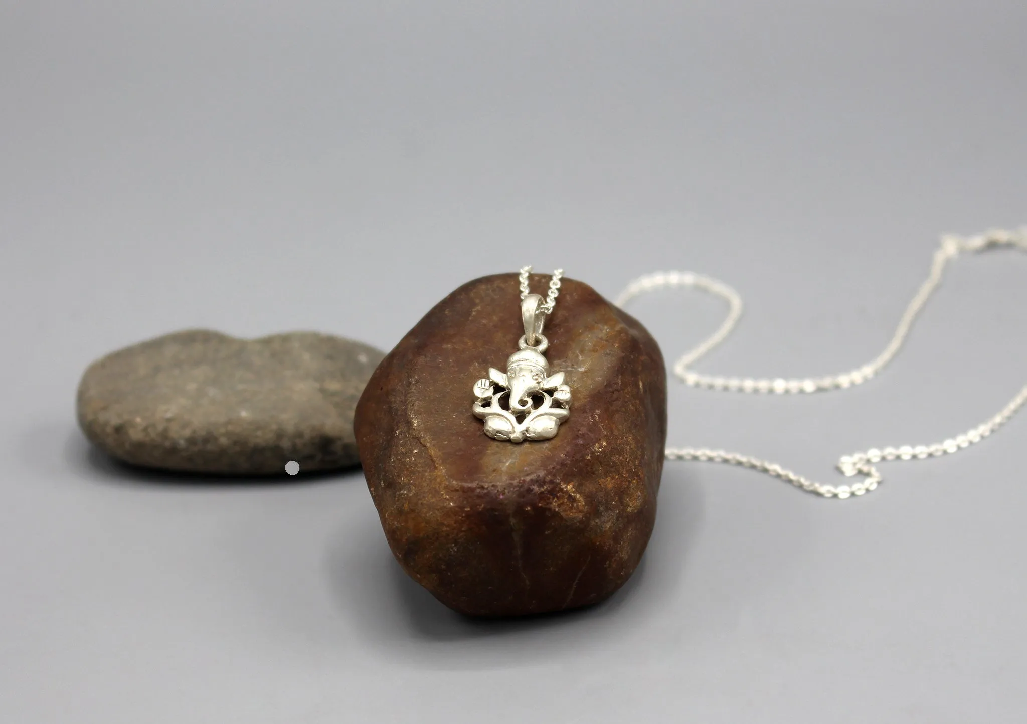 Lord Ganesha in a Frame Sterling Silver Pendant