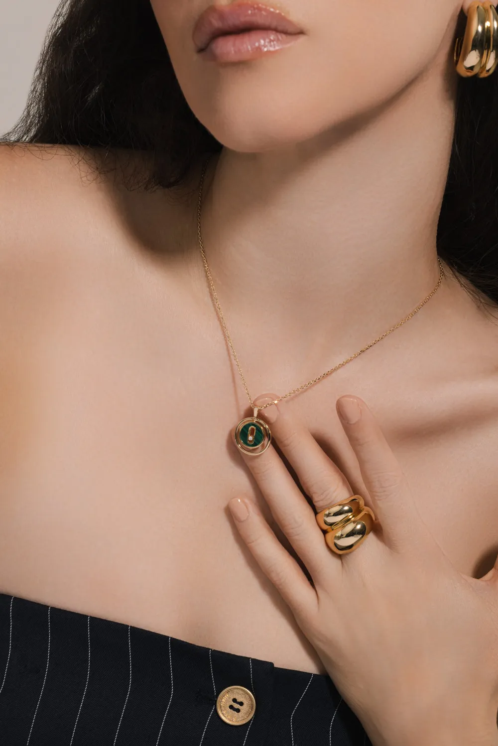 Lucky Move SM Malachite Necklace
