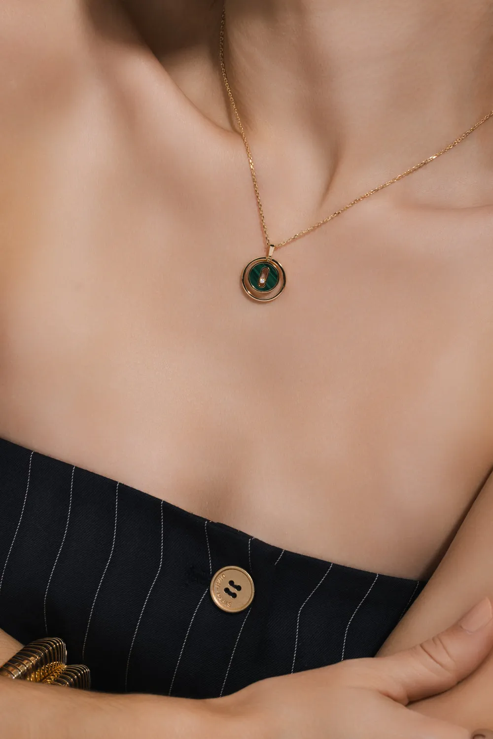 Lucky Move SM Malachite Necklace