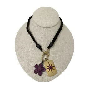 Makhala Ruby Heart and Star Necklace