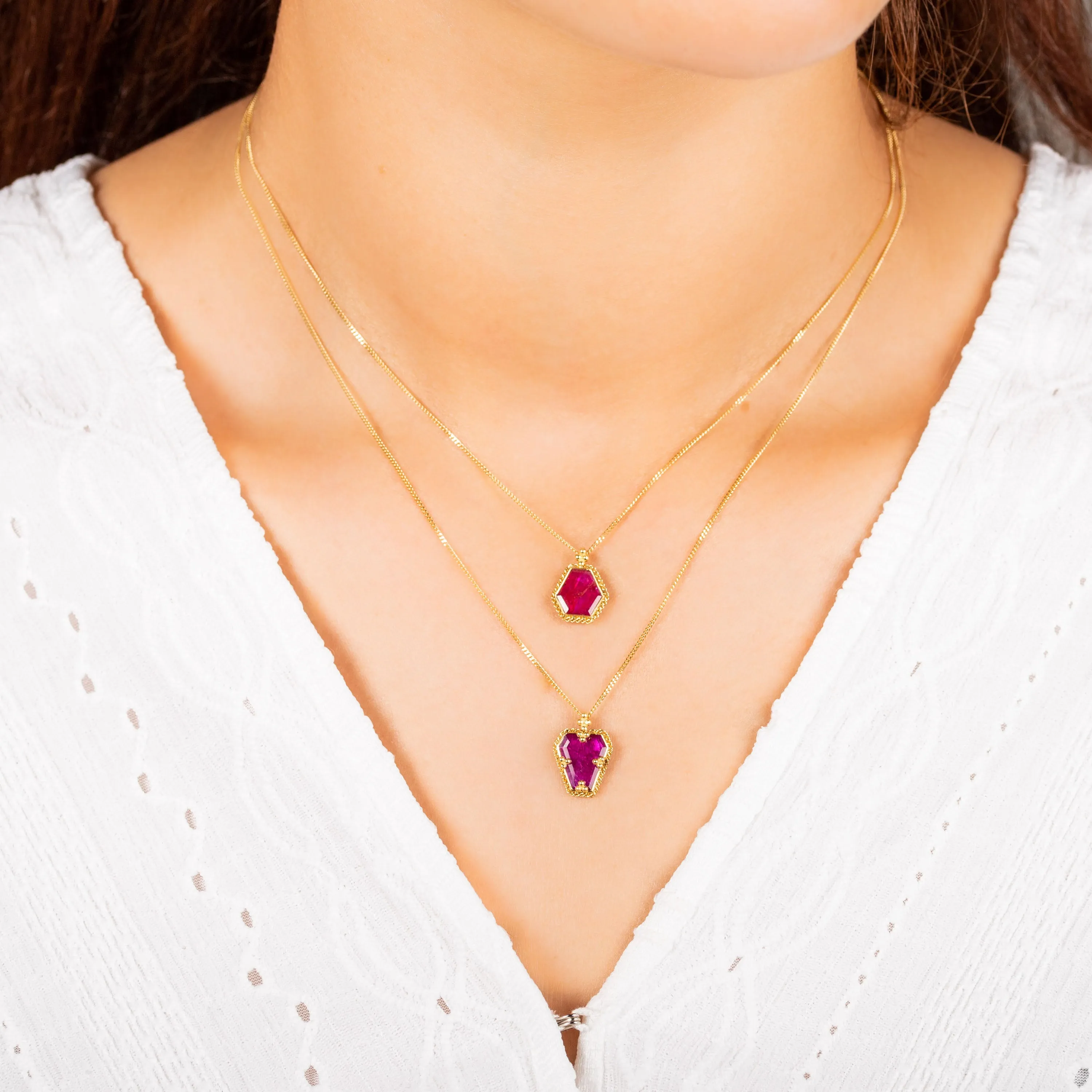 Medium Ruby 18k One-of-a-Kind Necklace