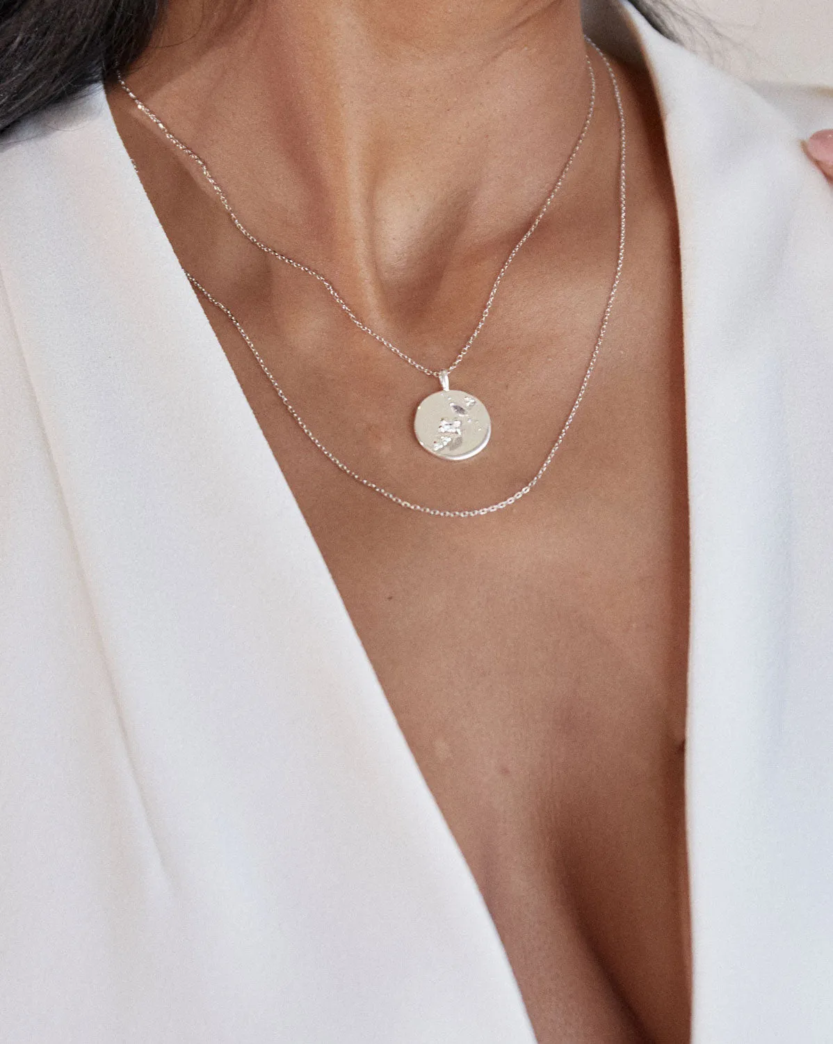 Moonstone Medallion Necklace