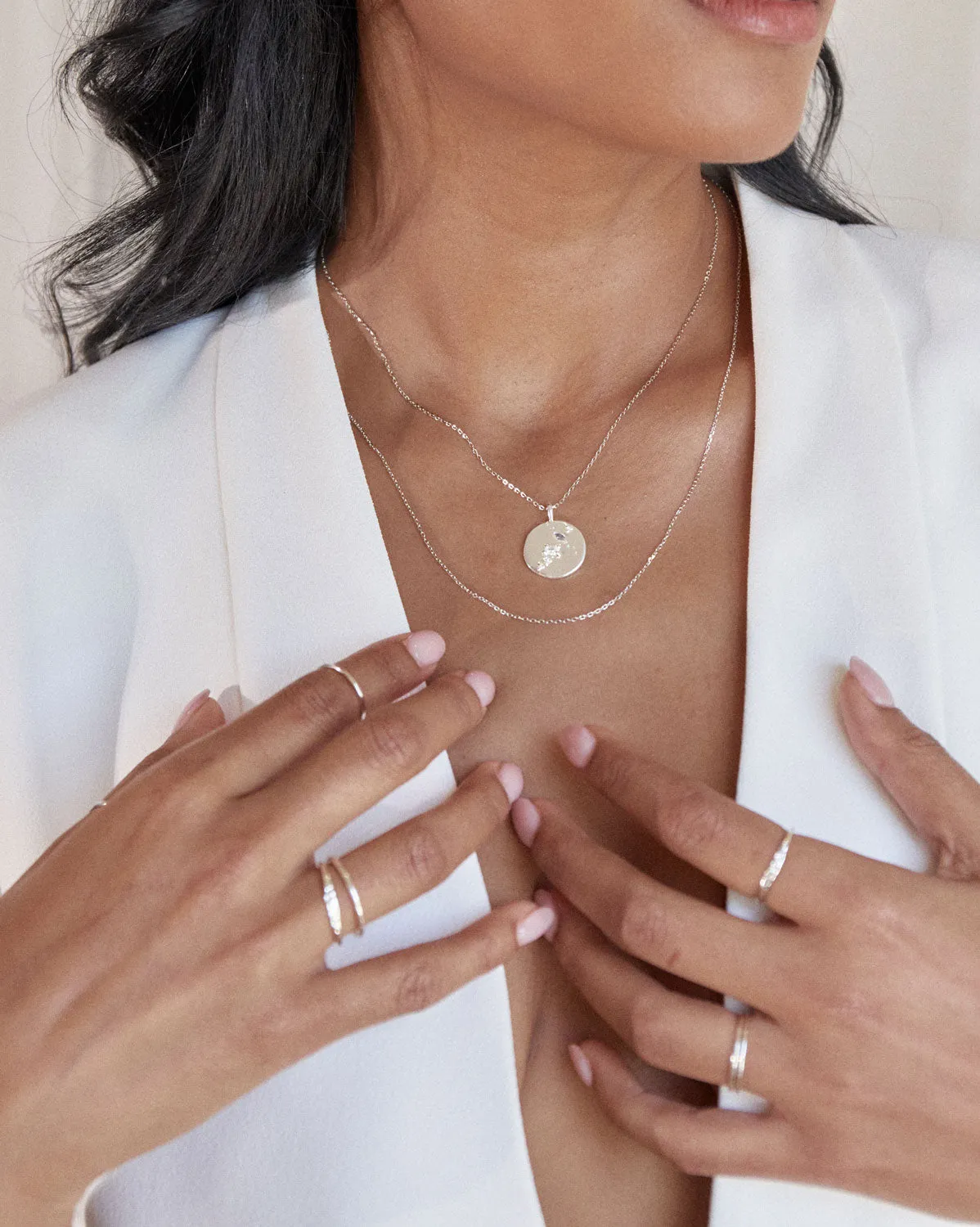 Moonstone Medallion Necklace