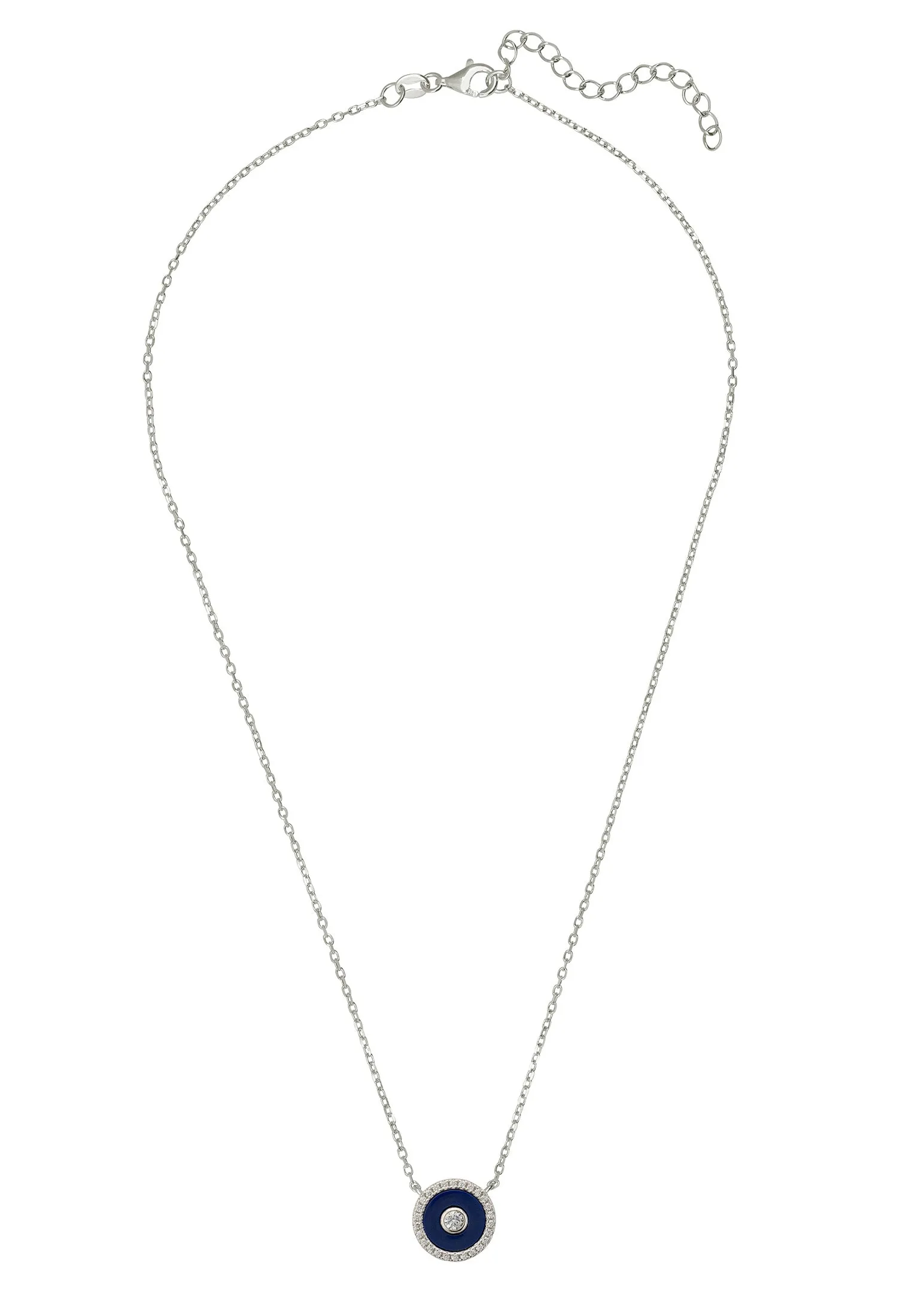 Mystique Amulet Lapis Lazuli Pendant Necklace Silver