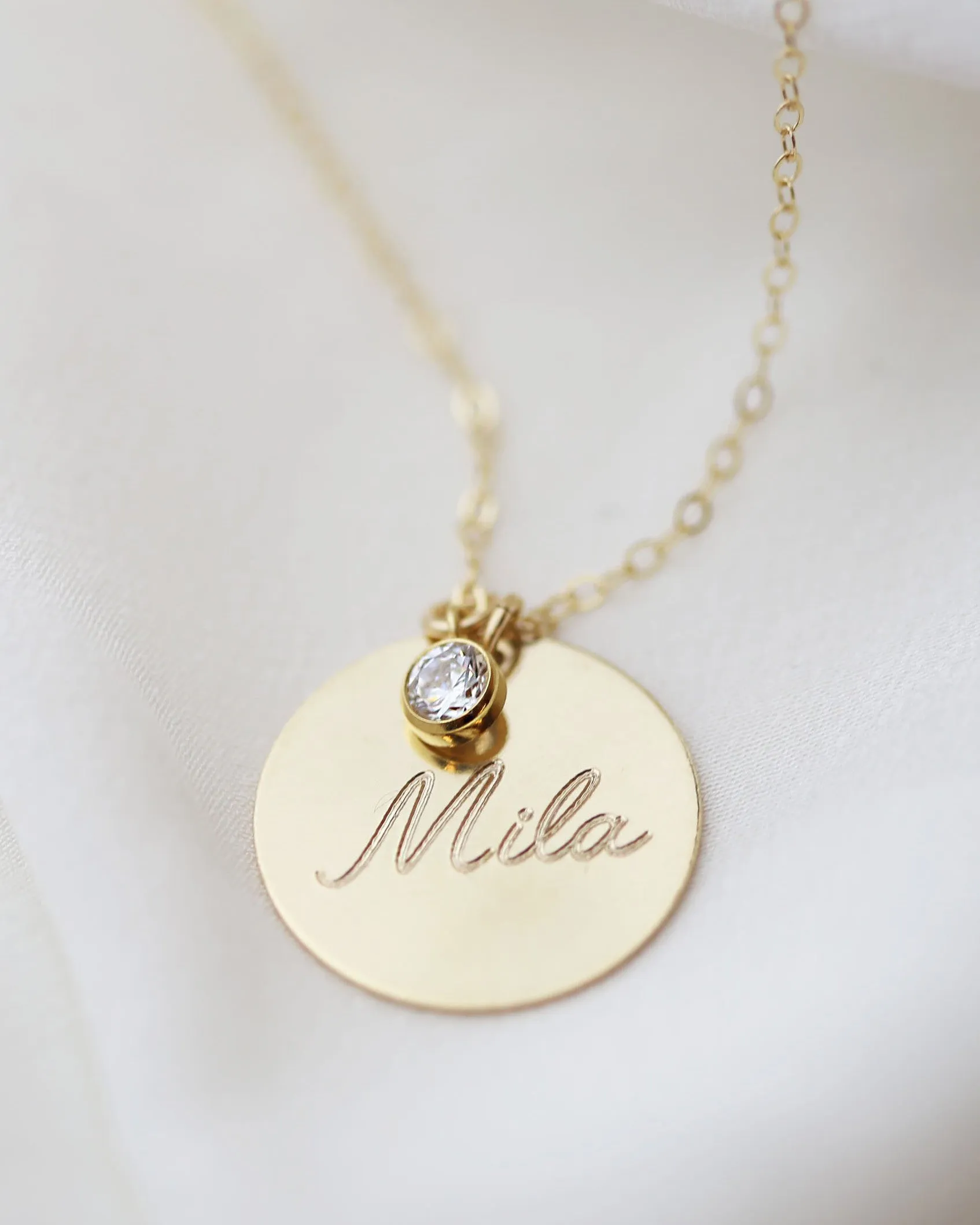 Name Disc Necklace