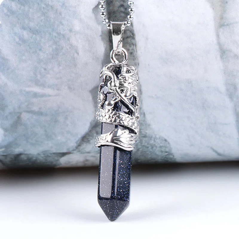 Natural Stone Necklace & Dragon Necklace