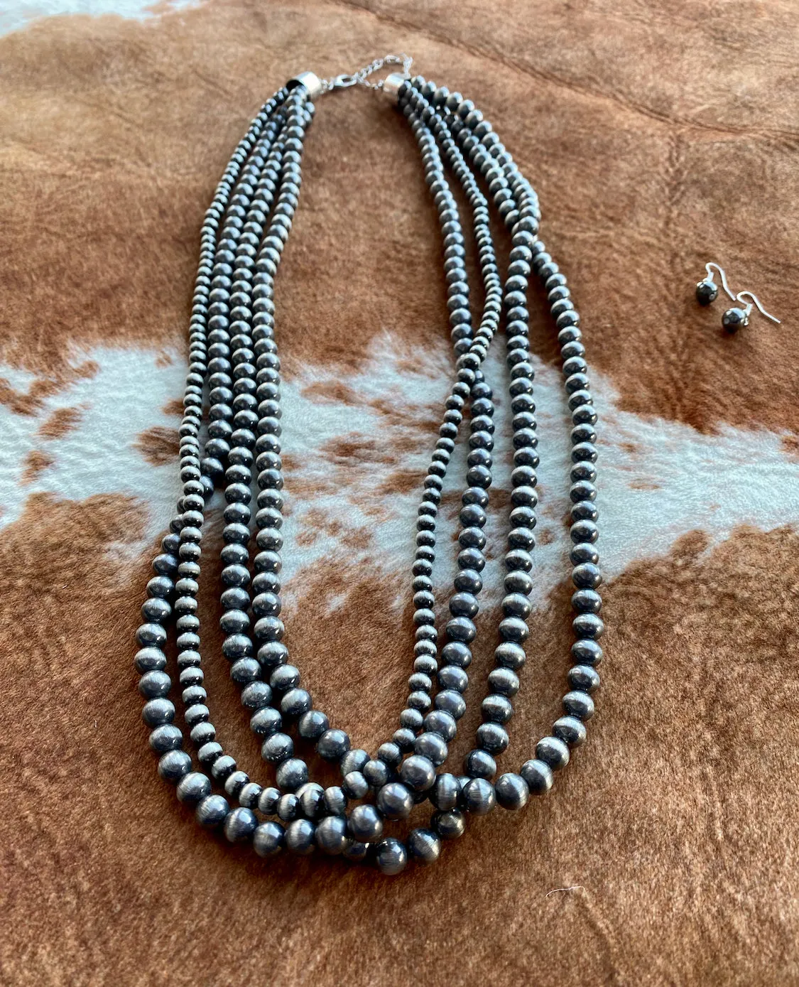 Navajo Style Faux Pearl Layered