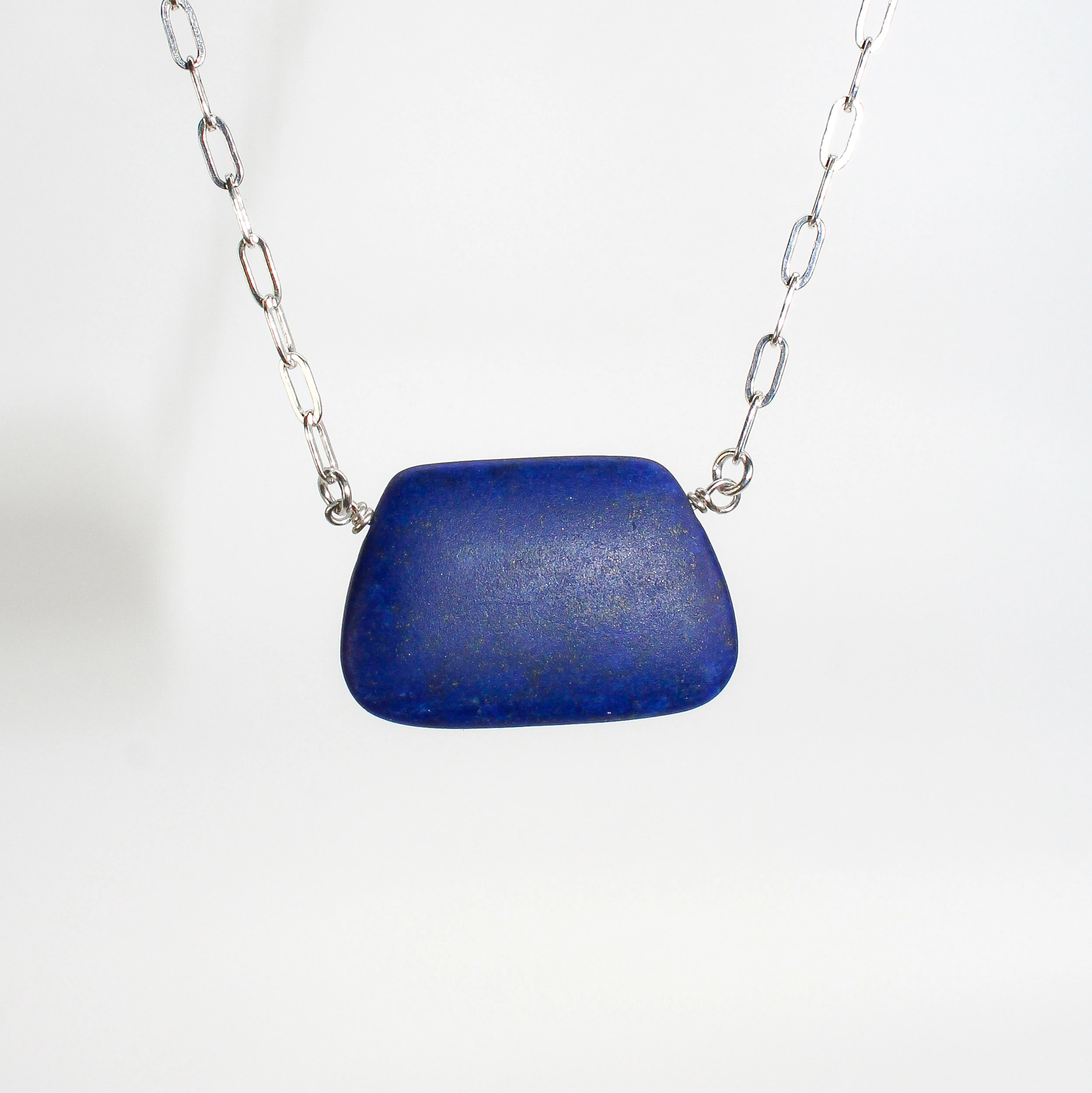 NEW! Matte Lapis Pendant by Rina Young