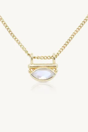 Nyra Moonstone Gold Necklace