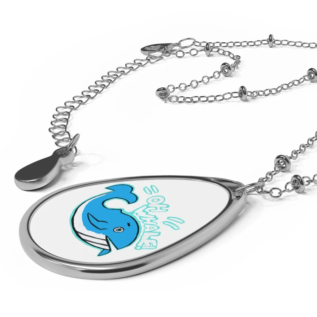Oh Whale Oval Necklace
