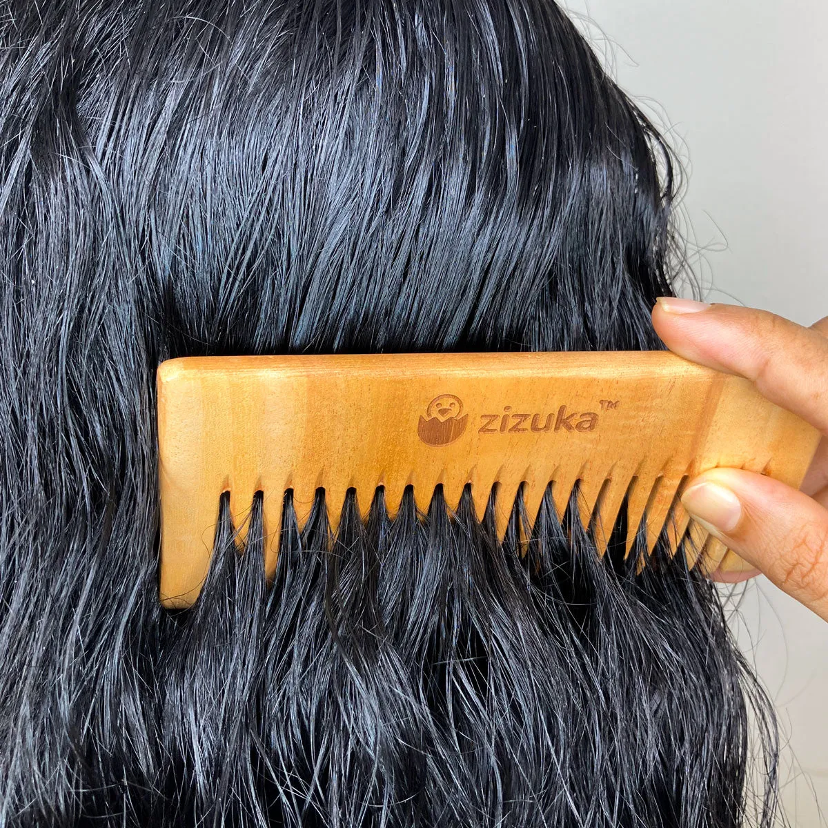 Oil Treated Wooden Neem Comb -Combo (Pack of 2)