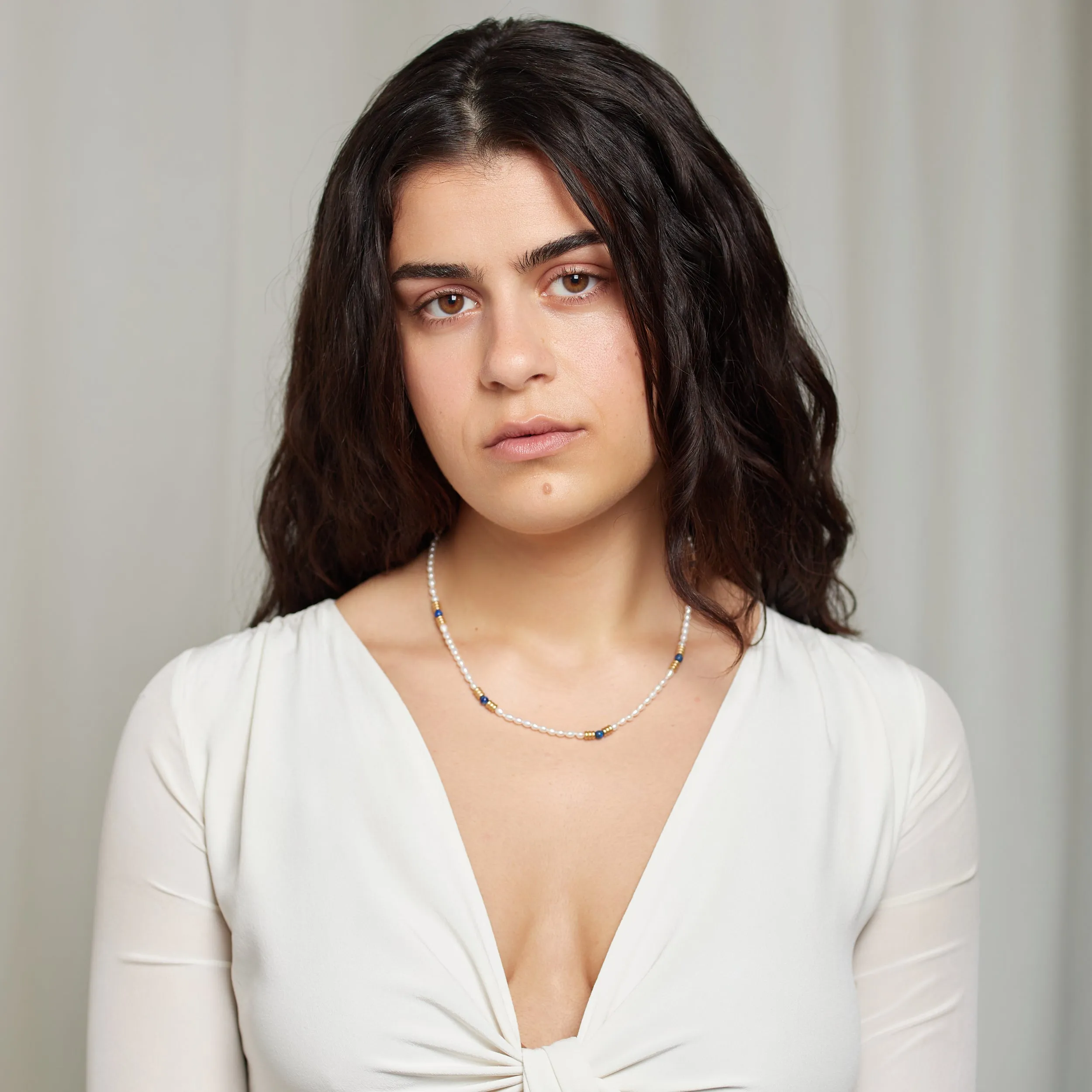 Olivia Lapiz & Pearl Necklace for Her