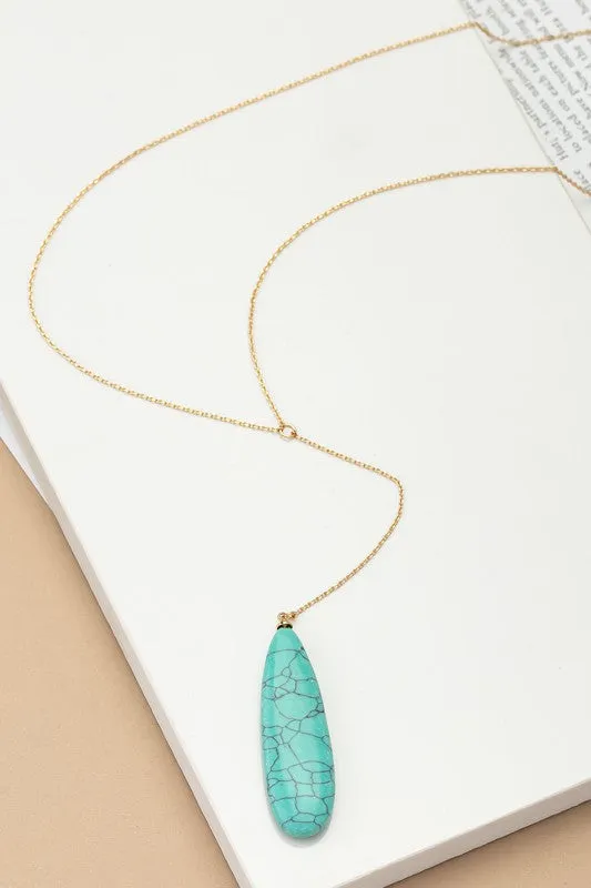 Oval Stone Necklace