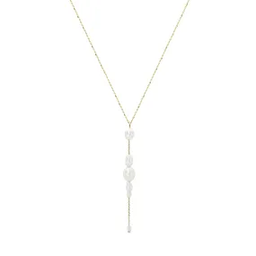 Palazzo Pearl Drop Necklace
