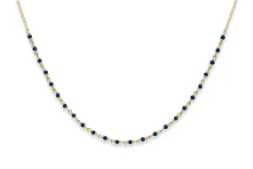 Panacea Lapis Gold Gemstone Necklace