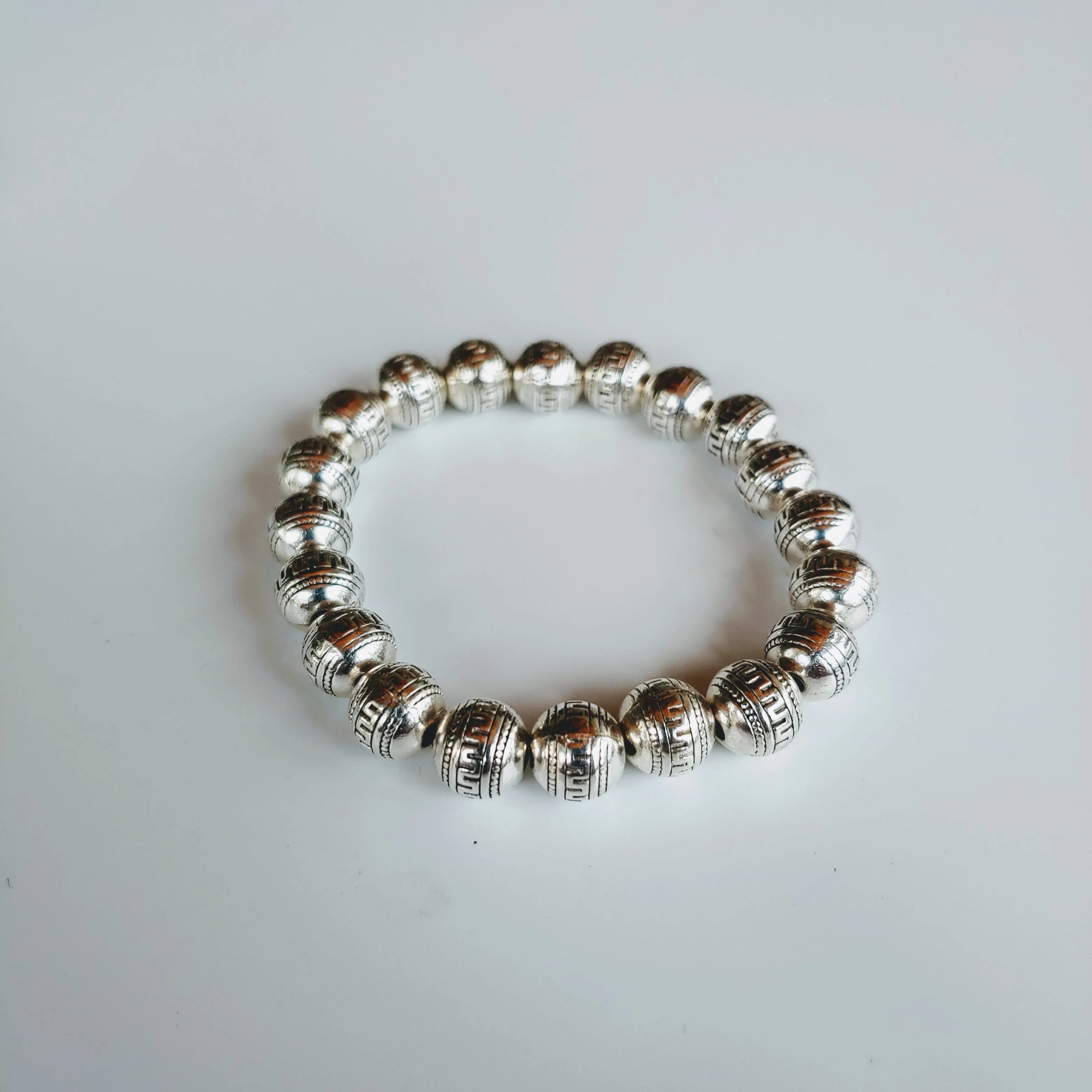Pink, Aqua, Silver Bracelet Stack Set