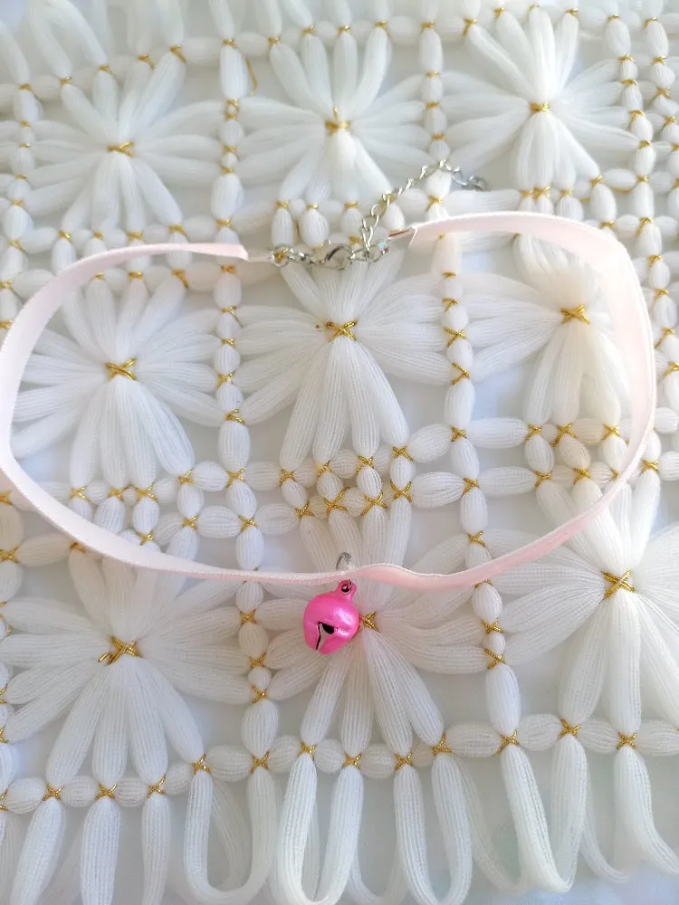 Pink Bell Choker