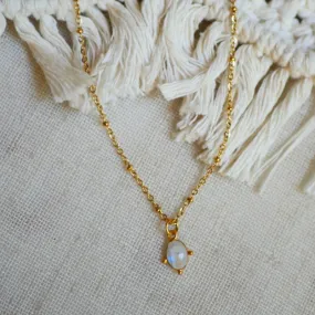 Prayan Boho Moonstone Necklace