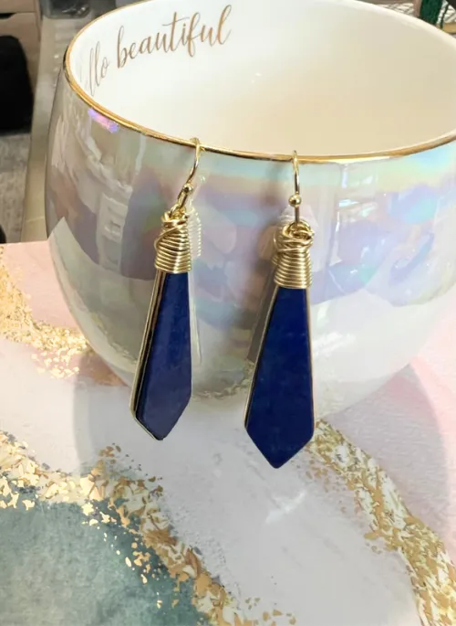 Rachel Lapis Lazuli Earrings