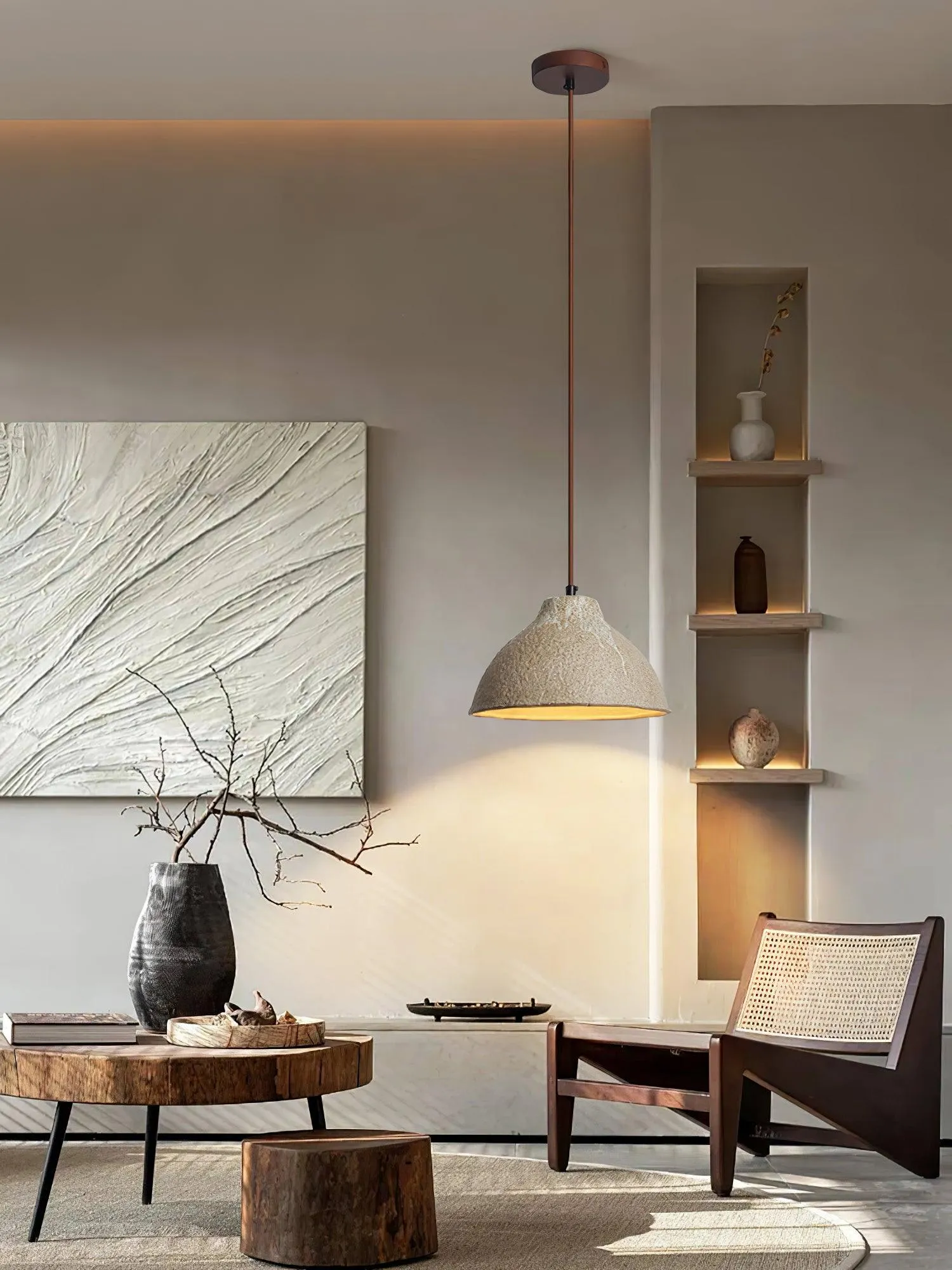 Raku Retro Ceramic Pendant Lamp