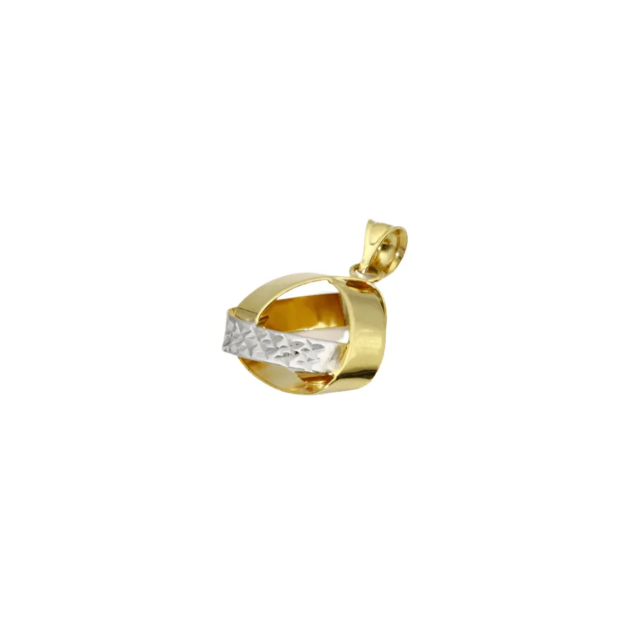Real Gold 2 Color Pendant 6005