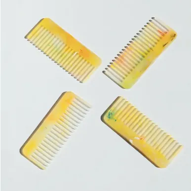 Recycled Yellow Mar-mite Plastic Comb by Müll Club