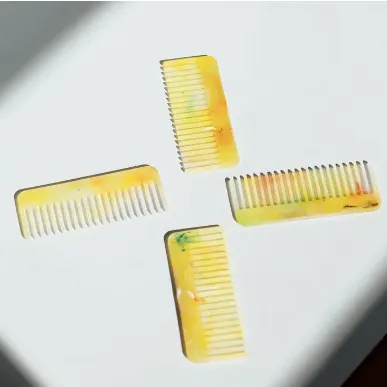 Recycled Yellow Mar-mite Plastic Comb by Müll Club