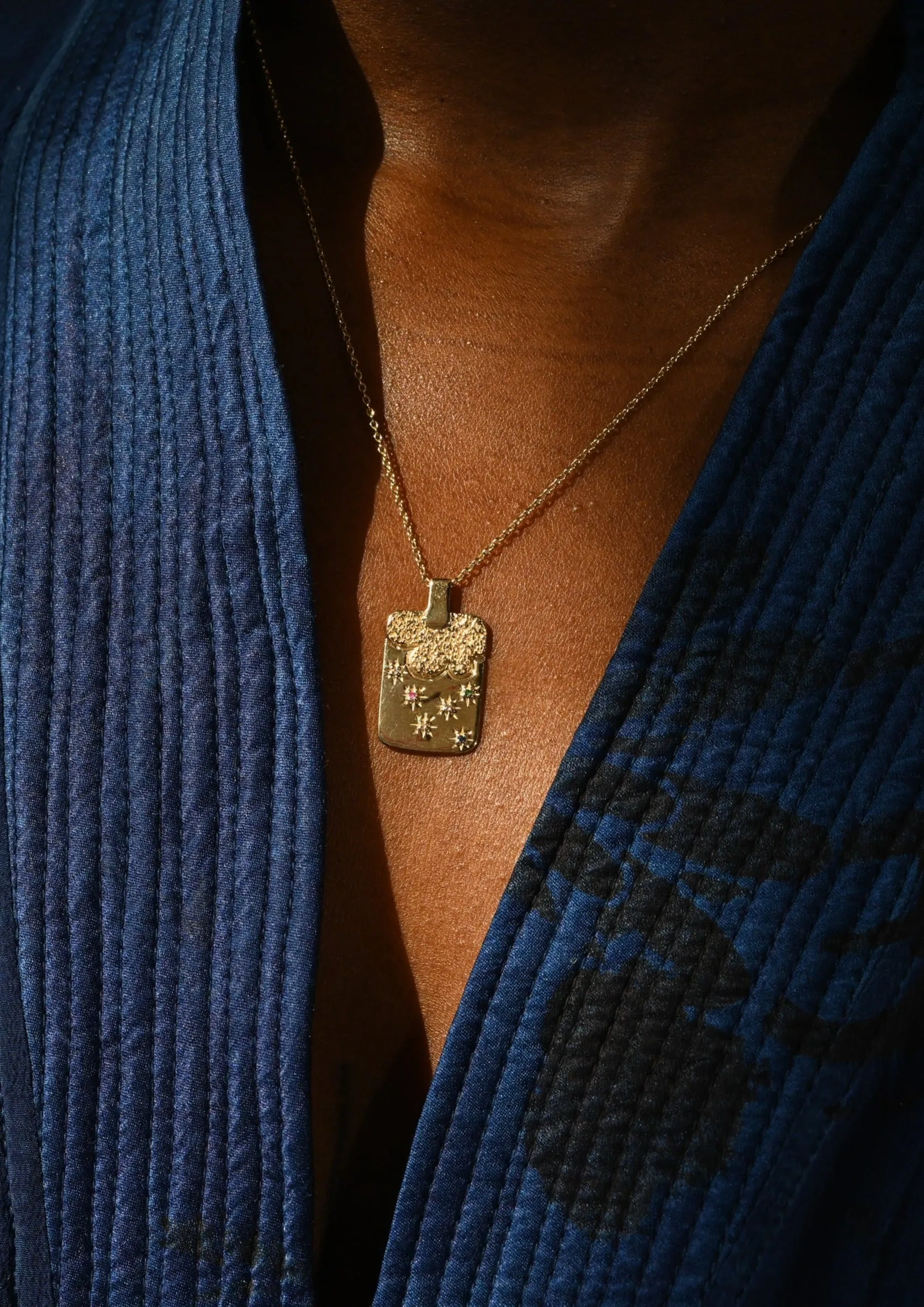 Reflection Sketch Tag Necklace