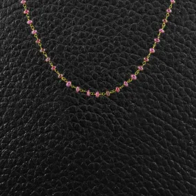 Ruby Bead Necklace