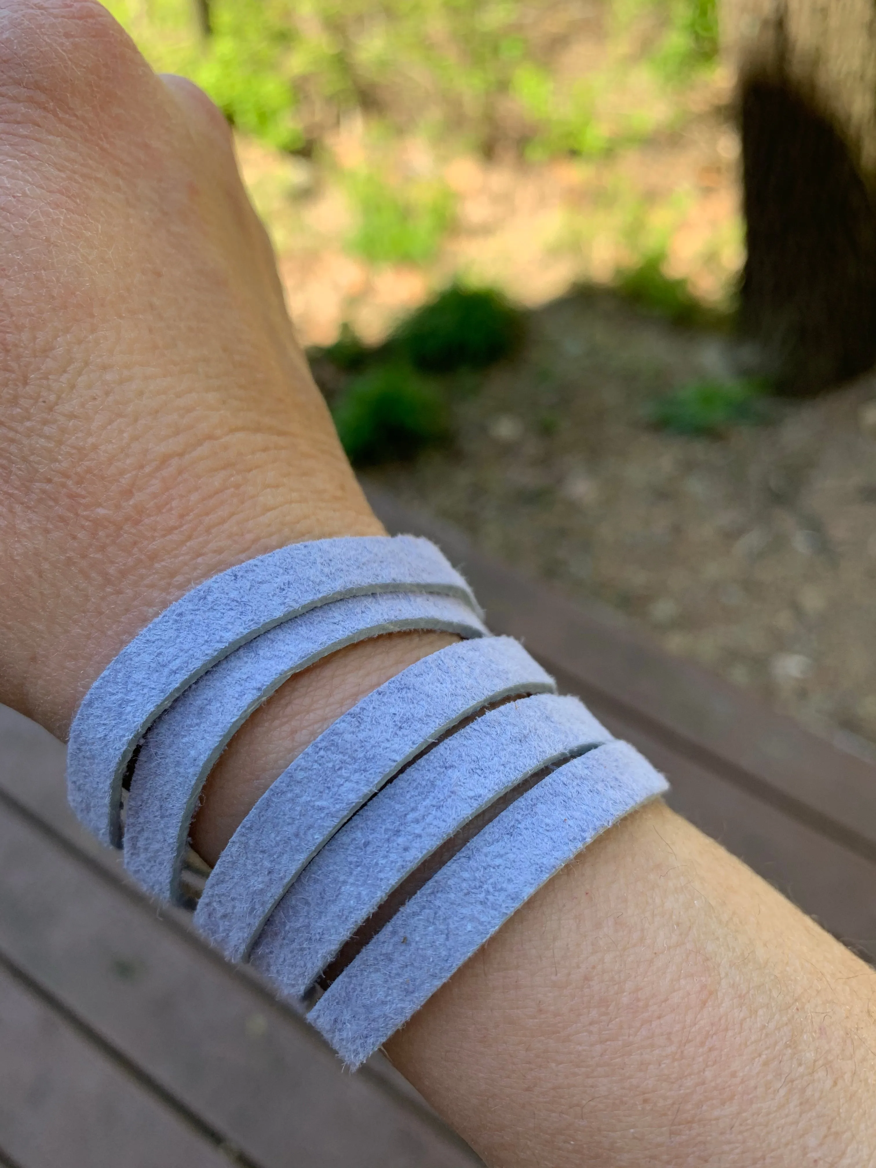 Shredded Leather Cuff